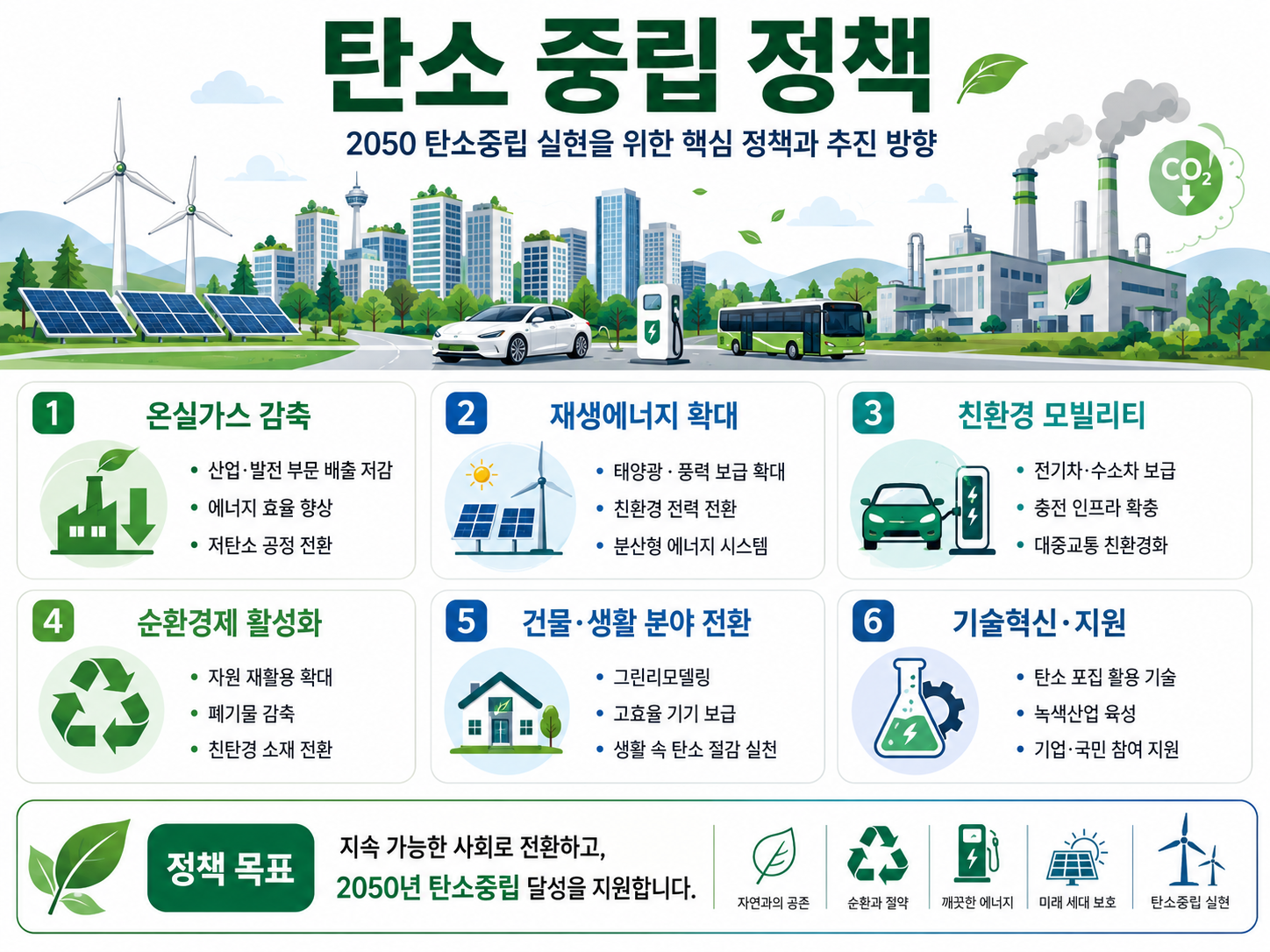 탄소중립정책 포스터