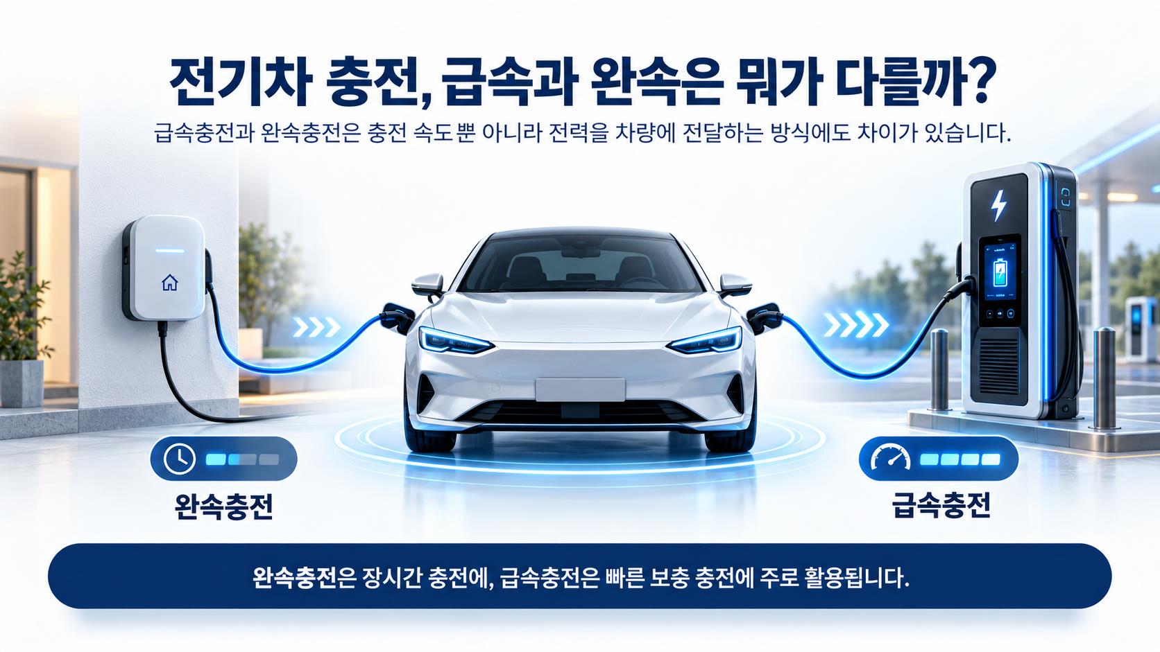 전기차 급속충전과 완속충전 차이점 및 충전 데이터 개요